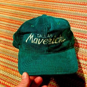 Corduroy Dallas mavericks snapback vintage